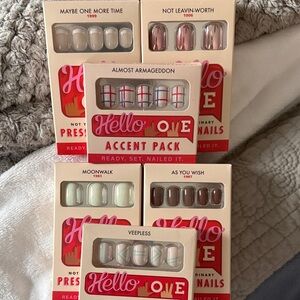 Hello Love Accent Pack Press-On Nails - Multicolor